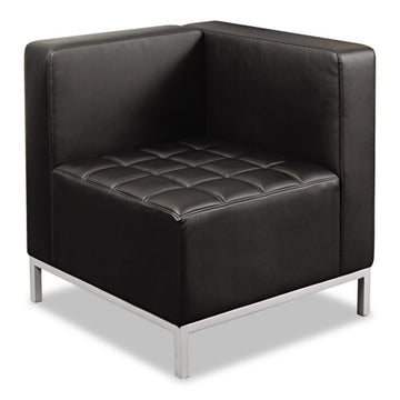 Alera® Alera Qub Series Corner Sectional, 26.38w X 26.38d X 30.5h, Black freeshipping - TVN Wholesale